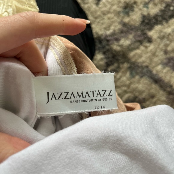 Jazzamatazz Beige Sequin Dance Costume - Picture 4 of 5